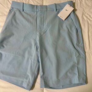 Nike Men's Sky Blue Flat Front Golf Shorts - Size 32